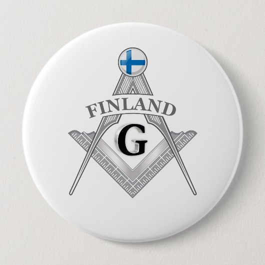 Finland freemasonry sign 缶バッジ (正面)