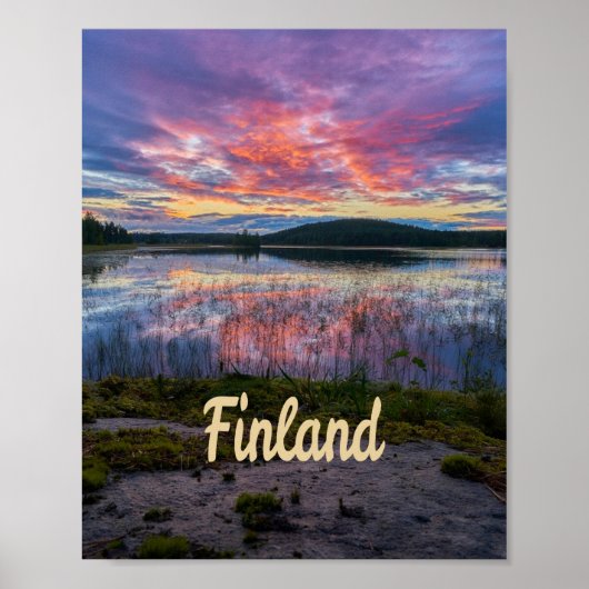 Finland Helsinki Northern Europe ポスター (正面)