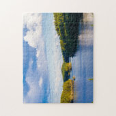 Finland lake at summer ジグソーパズル (縦)