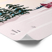 Finland Lapland travel poster ポスター (角)