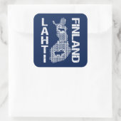 FINLAND MAPスタンプ – Lahti スクエアシール (バッグ)