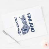 FINLAND MAPスタンプ – Rovaniemi スクエアシール (封筒)