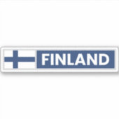 Finland National Flag シール (正面)