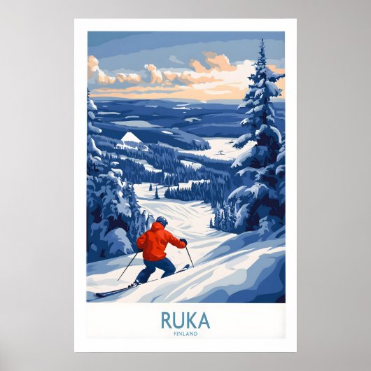 Finland Ski Adventure Poster 1 ポスター (正面)