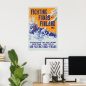 Finland Support Poster WWII American Propaganda ポスター (ホームオフィス)