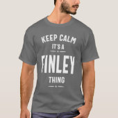 Finley名パーソナライズされた誕生日ギフト Tシャツ (正面)