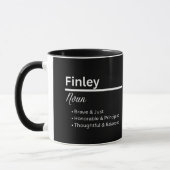 Finley Boy Name Definition Personalized Mug マグカップ (左)