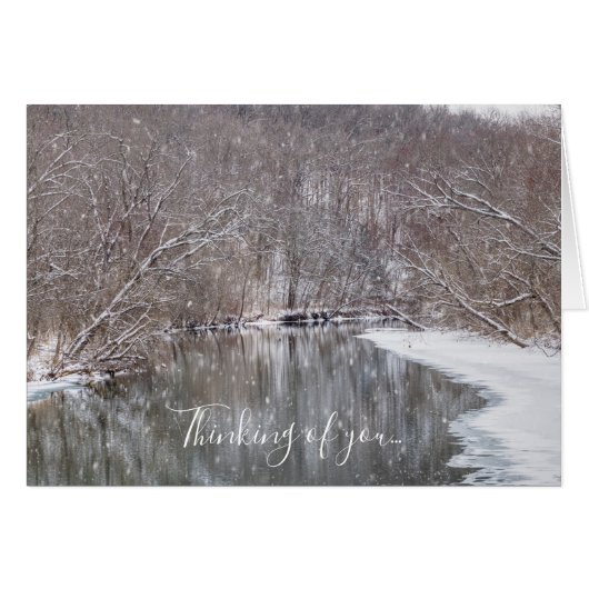 Finley River Of Youカード考えるの上の雪 (正面横)
