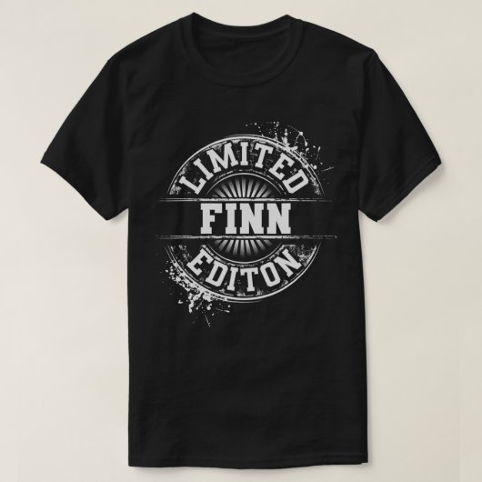 FINN姓おもしろいファミリーツリー誕生日懇親会ギ Tシャツ (デザイン正面)