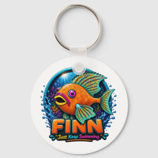 Finn the Dolphin – “Ride the Waves of Wonder” キーホルダー