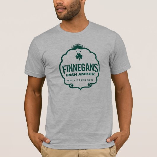 Finnegansのアイルランドのこはく色の頂上 Tシャツ (正面)