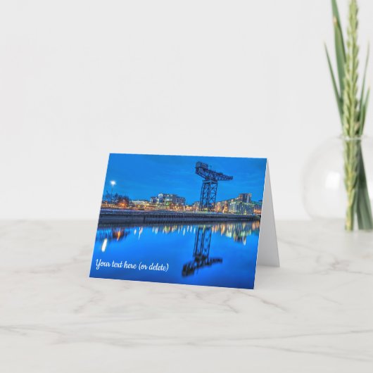 Finnieston Crane, Glasgow Greeting card カード (正面)