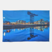 Finnieston Crane, Glasgow Kitchen tea towel キッチンタオル (横)
