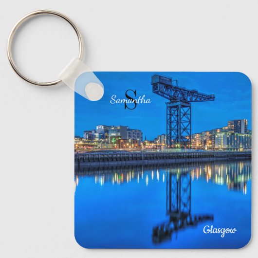 Finnieston Crane, Glasgow, Scotland Keyring キーホルダー (正面)