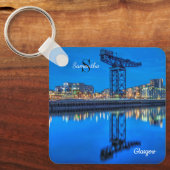 Finnieston Crane, Glasgow, Scotland Keyring キーホルダー (正面)