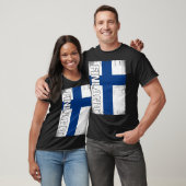 Finnish Flag Finland Tシャツ (ユニセックス)