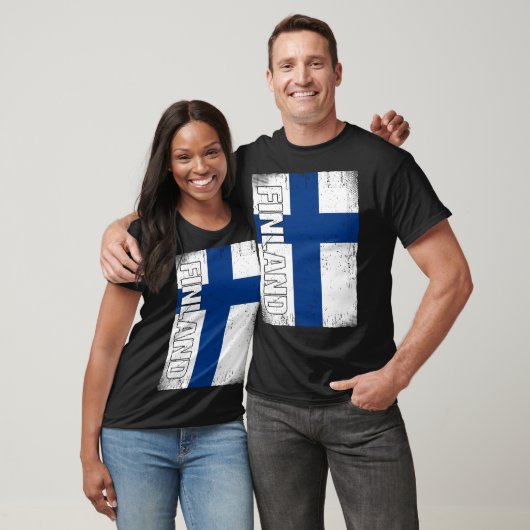 Finnish Flag Finland Tシャツ (ユニセックス)