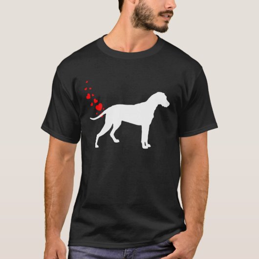 Finnish Hound Valentines Day Owner Heart Dog Farts Tシャツ (正面)