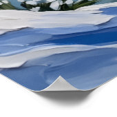 Finnish Lapphund Christmas Boat Holiday ポスター (角)