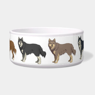 Finnish Lapphund colors dog bowl ボウル