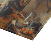 Finnish Lapphund Cooking in Kitchen カッティングボード (角)