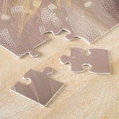 Finnish Lapphund Dog Riding Motorcycle Christmas  ジグソーパズル (側面)