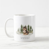 Finnish Lapphund Dog Watercolor Breed Quote コーヒーマグカップ (左)