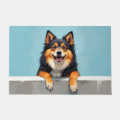 Finnish Lapphund Doormat Art ドアマット (正面)