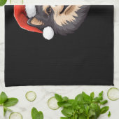 Finnish Lapphund Ugly Sweater Christmas Classic T- キッチンタオル (折り畳み)