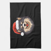 Finnish Lapphund Ugly Sweater Christmas Classic T- キッチンタオル (縦)