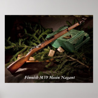 Finnish M39 Mosin Nagant ポスター