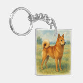 Finnish Spitz キーホルダー (正面左)