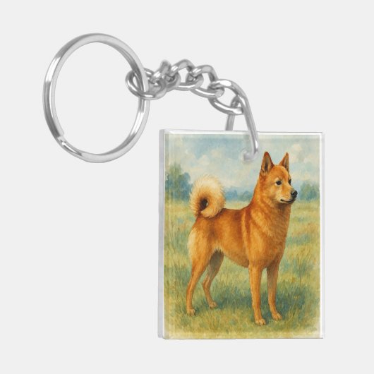 Finnish Spitz キーホルダー (正面左)