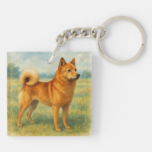 Finnish Spitz キーホルダー (裏面)
