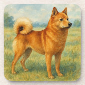 Finnish Spitz コースター (正面)