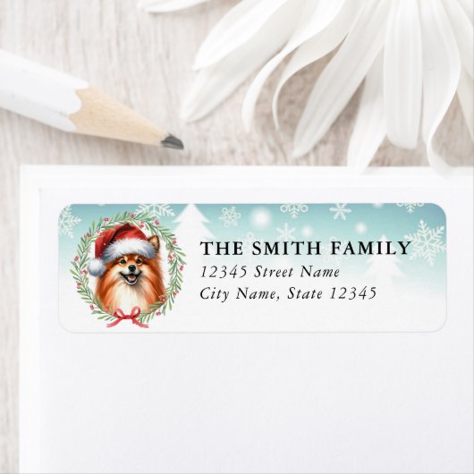 Finnish Spitz Dog Return Address Labels ラベル (インサイチュ)