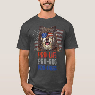 Finnish Spitz Pro Life Pro God Pro Dogs  Tシャツ