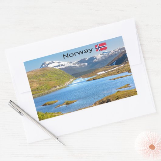 Finnvikvatnet 長方形シール (封筒)