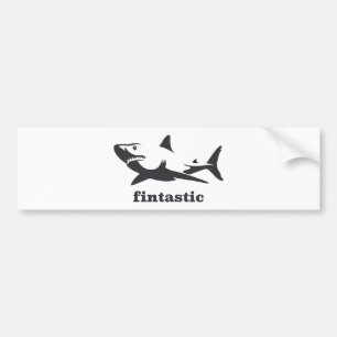 fintastic鮫- バンパーステッカー