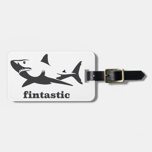fintastic鮫- ラゲッジタグ (正面横)