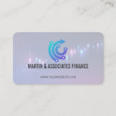 Fintechロゴ | AI | 金融 名刺 (正面)