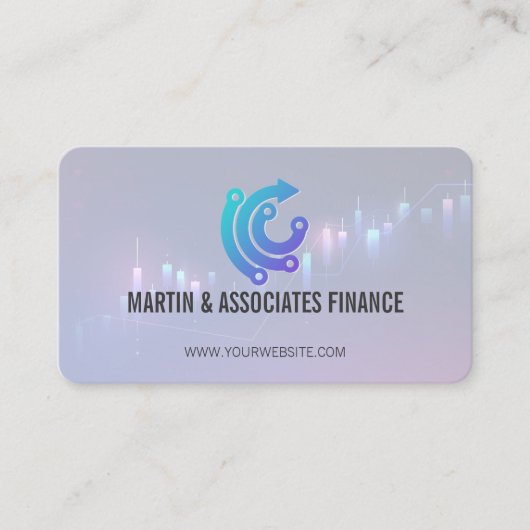 Fintechロゴ | AI | 金融 名刺 (正面)