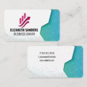 Fintech Logo | Geometric Patterns 名刺 (正面/裏面)