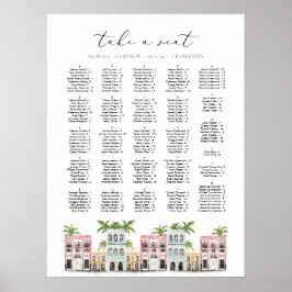 FIONAチャールストンSCレインボー列シーティングチャート ポスター