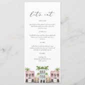 FIONAチャールストンSCレインボー行メニューカード メニュー (正面)