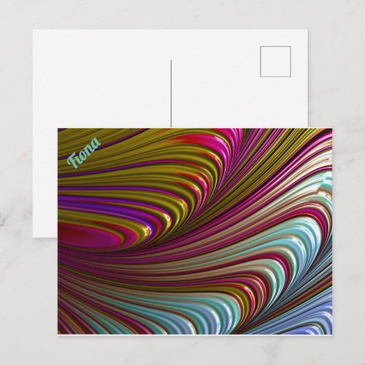 FIONA ~ 3D Fractal Design Pattern ~ Candy Treat ~ ポストカード (正面/裏面)