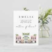 FIONA Charleston Matron of Honor Proposal Card 招待状 (スタンド正面)