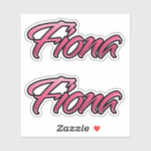 Fiona faded pink Aufkleber Sticker Stickerset シール (シート)