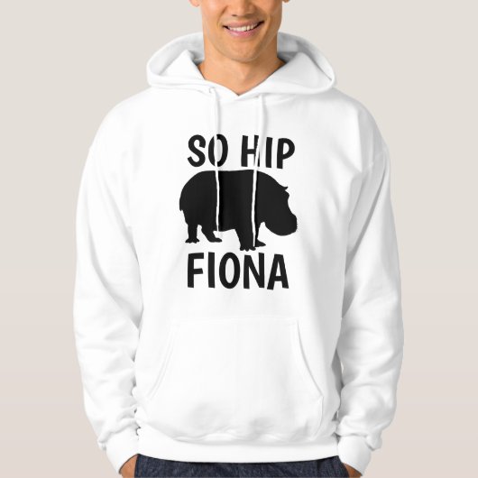 FIONA HIPPO おもしろい Tシャツ&フード付 パーカ (正面)