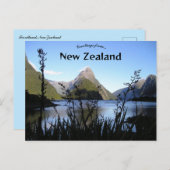 Fiordland New Zealand ポストカード (正面/裏面)